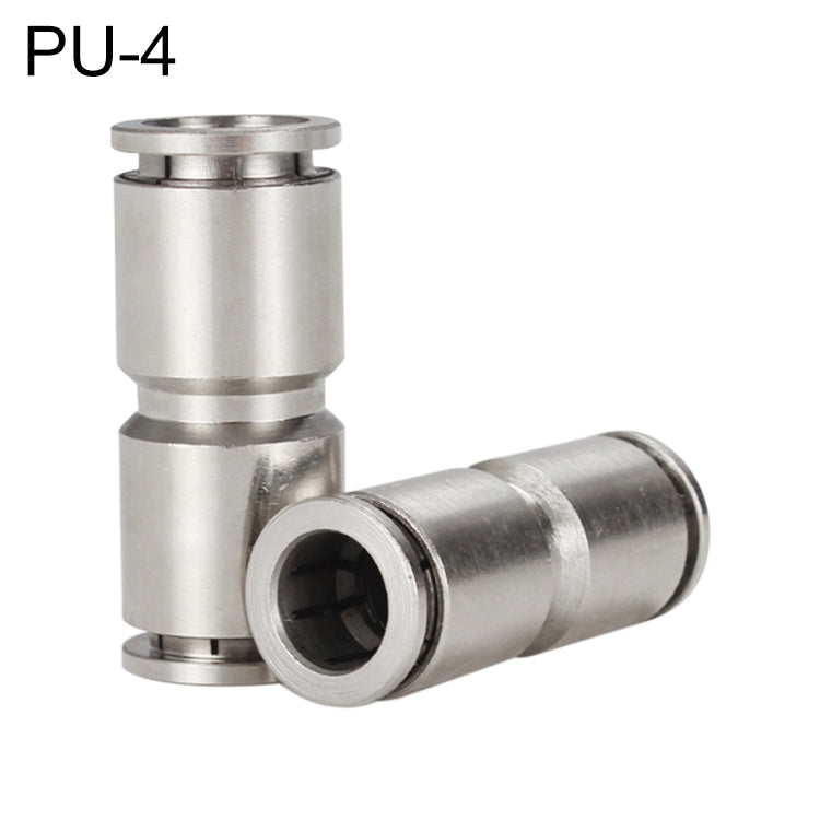 Raccordo pneumatico dritto in rame nichelato LAIZE, PU-4, PU-6, PU-8, PU-10, PU-12, PU-14, PU-16