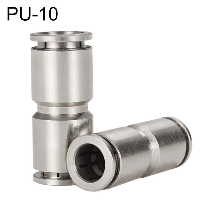 Raccordo pneumatico dritto in rame nichelato LAIZE, PU-4, PU-6, PU-8, PU-10, PU-12, PU-14, PU-16