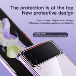 Custodia pieghevole per telefono Airbag galvanica, For Samsung Galaxy Z Flip3 5G, For Samsung Galaxy Z Flip4