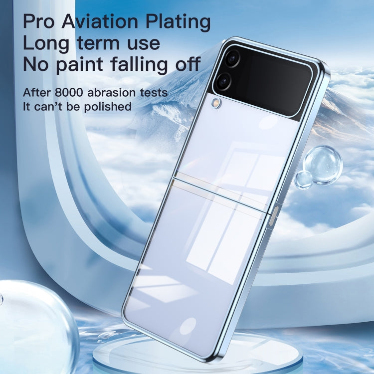 Custodia pieghevole per telefono Airbag galvanica, For Samsung Galaxy Z Flip3 5G, For Samsung Galaxy Z Flip4