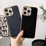 Custodia per telefono in vera pelle con trama incrociata nano galvanica, For iPhone 13, For Google Pixel 6 Pro, For Google Pixel 6, For Google Pixel 6a, For Google Pixel 7 5G, For Samsung Galaxy A13 4G