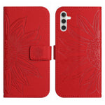 Skin Feel Custodia per cellulare in pelle con motivo a fiori di sole, For Samsung Galaxy A14 5G, For Samsung Galaxy A20E