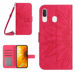 Skin Feel Custodia per cellulare in pelle con motivo a fiori di sole, For Samsung Galaxy A23E, For Samsung Galaxy A30/A20/M10S