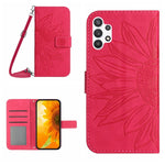 Skin Feel Custodia per cellulare in pelle con motivo a fiori di sole, For Samsung Galaxy A32 4G, For Samsung Galaxy A32 5G