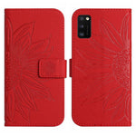 Skin Feel Custodia per cellulare in pelle con motivo a fiori di sole, For Samsung Galaxy A41 EU Edition, For Samsung Galaxy A42 5G