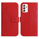 Skin Feel Custodia per cellulare in pelle con motivo a fiori di sole, For Samsung Galaxy A82 5G, For Samsung Galaxy A91/S10 Lite