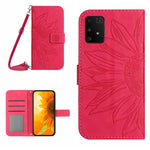 Skin Feel Custodia per cellulare in pelle con motivo a fiori di sole, For Samsung Galaxy A82 5G, For Samsung Galaxy A91/S10 Lite