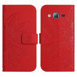 Skin Feel Custodia per cellulare in pelle con motivo a fiori di sole, For Samsung Galaxy J2 Prime, For Samsung Galaxy M10/A10