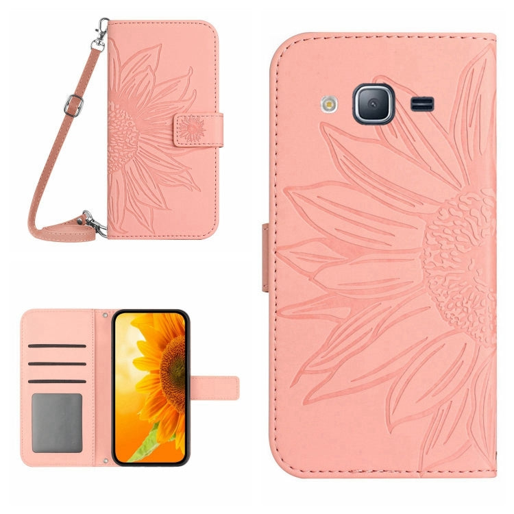 Skin Feel Custodia per cellulare in pelle con motivo a fiori di sole, For Samsung Galaxy J2 Prime, For Samsung Galaxy M10/A10