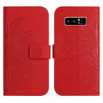 Skin Feel Custodia per cellulare in pelle con motivo a fiori di sole, For Samsung Galaxy Note 8, For Samsung Galaxy Note10