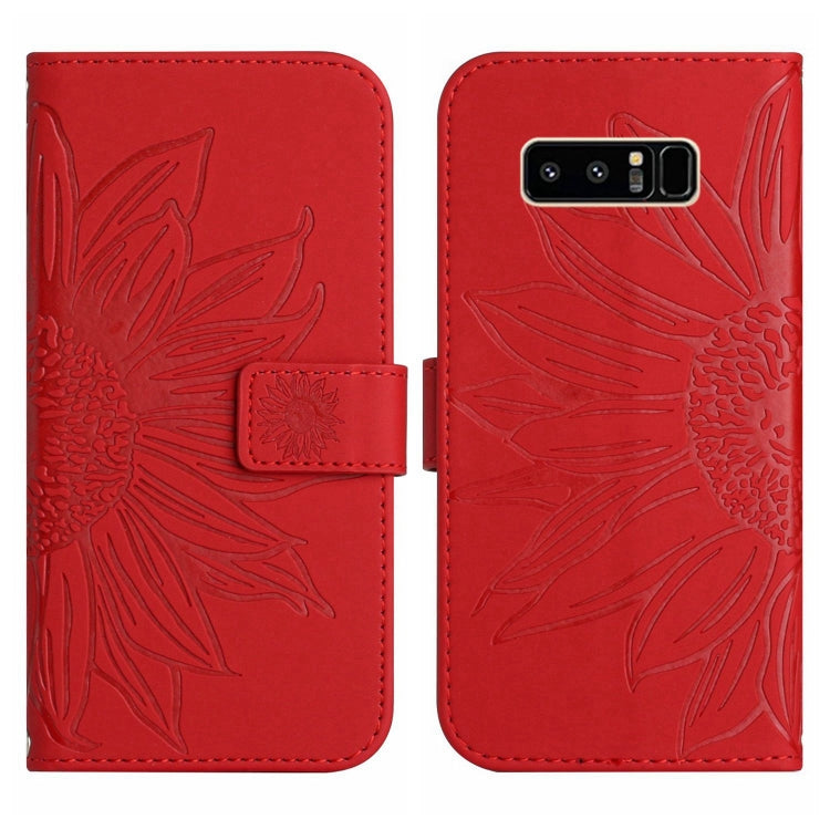 Skin Feel Custodia per cellulare in pelle con motivo a fiori di sole, For Samsung Galaxy Note 8, For Samsung Galaxy Note10