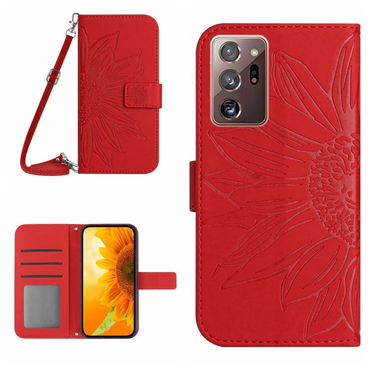 Skin Feel Custodia per cellulare in pelle con motivo a fiori di sole, For Samsung Galaxy Note20 Ultra, For Samsung Galaxy S7 Edge