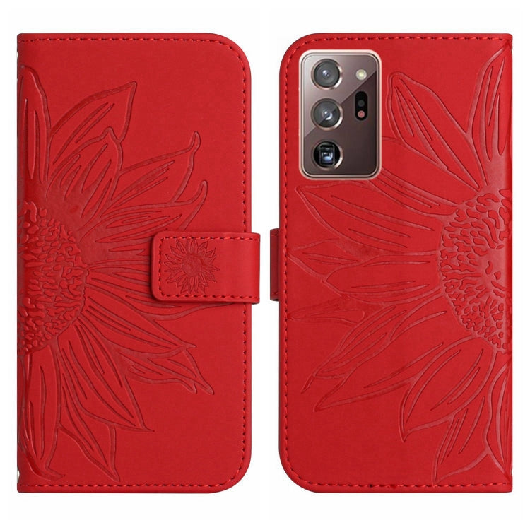 Skin Feel Custodia per cellulare in pelle con motivo a fiori di sole, For Samsung Galaxy Note20 Ultra, For Samsung Galaxy S7 Edge