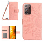 Skin Feel Custodia per cellulare in pelle con motivo a fiori di sole, For Samsung Galaxy Note20 Ultra, For Samsung Galaxy S7 Edge