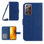 Skin Feel Custodia per cellulare in pelle con motivo a fiori di sole, For Samsung Galaxy Note20 Ultra, For Samsung Galaxy S7 Edge