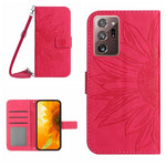 Skin Feel Custodia per cellulare in pelle con motivo a fiori di sole, For Samsung Galaxy Note20 Ultra, For Samsung Galaxy S7 Edge