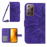 Skin Feel Custodia per cellulare in pelle con motivo a fiori di sole, For Samsung Galaxy Note20 Ultra, For Samsung Galaxy S7 Edge