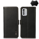 KHAZNEH Custodia per telefono RFID in vera pelle Litchi magnetica laterale, For Nokia G60 5G, For Samsung Galaxy S23+ 5G, For Samsung Galaxy S23 5G, For Samsung Galaxy S23 Ultra 5G