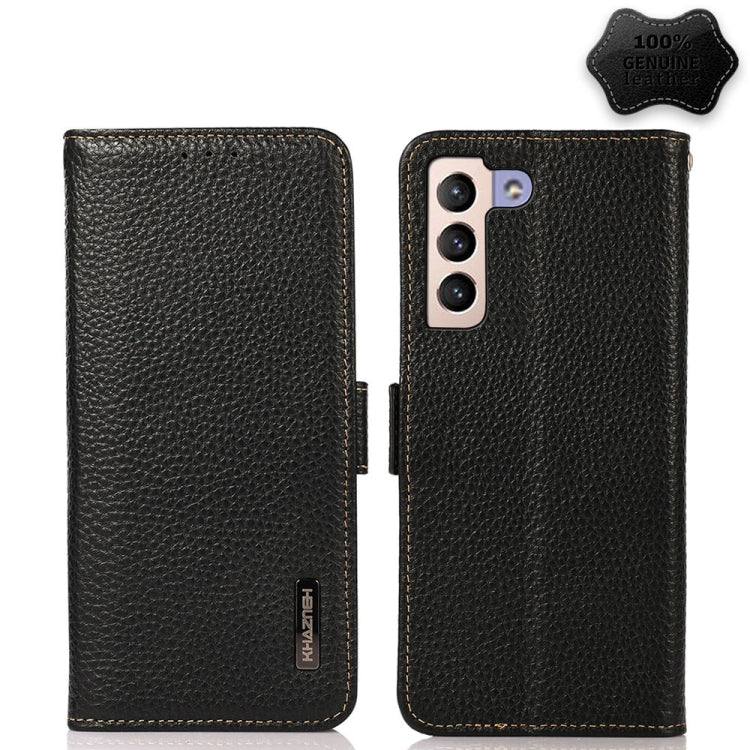 KHAZNEH Custodia per telefono RFID in vera pelle Litchi magnetica laterale, For Nokia G60 5G, For Samsung Galaxy S23+ 5G, For Samsung Galaxy S23 5G, For Samsung Galaxy S23 Ultra 5G