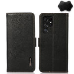 KHAZNEH Custodia per telefono RFID in vera pelle Litchi magnetica laterale, For Nokia G60 5G, For Samsung Galaxy S23+ 5G, For Samsung Galaxy S23 5G, For Samsung Galaxy S23 Ultra 5G