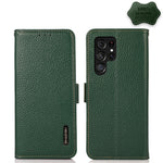 KHAZNEH Custodia per telefono RFID in vera pelle Litchi magnetica laterale, For Nokia G60 5G, For Samsung Galaxy S23+ 5G, For Samsung Galaxy S23 5G, For Samsung Galaxy S23 Ultra 5G