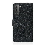 Custodia per telefono in pelle con glitter polvere, For Samsung Galaxy S23 5G, For Samsung Galaxy S23+ 5G, For Samsung Galaxy S23 Ultra 5G, For Samsung Galaxy A14 5G