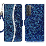 Custodia per telefono in pelle con glitter polvere, For Samsung Galaxy S23 5G, For Samsung Galaxy S23+ 5G, For Samsung Galaxy S23 Ultra 5G, For Samsung Galaxy A14 5G