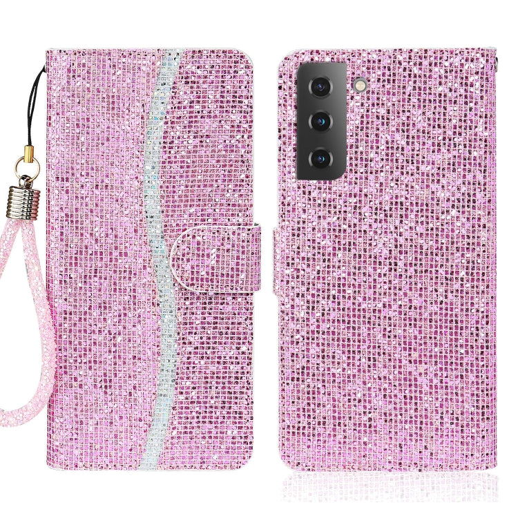 Custodia per telefono in pelle con glitter polvere, For Samsung Galaxy S23 5G, For Samsung Galaxy S23+ 5G, For Samsung Galaxy S23 Ultra 5G, For Samsung Galaxy A14 5G