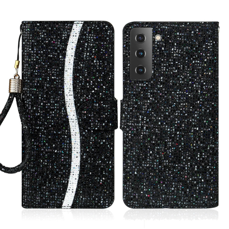 Custodia per telefono in pelle con glitter polvere, For Samsung Galaxy S23 5G, For Samsung Galaxy S23+ 5G, For Samsung Galaxy S23 Ultra 5G, For Samsung Galaxy A14 5G
