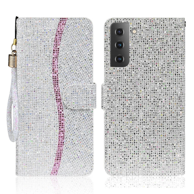 Custodia per telefono in pelle con glitter polvere, For Samsung Galaxy S23 5G, For Samsung Galaxy S23+ 5G, For Samsung Galaxy S23 Ultra 5G, For Samsung Galaxy A14 5G