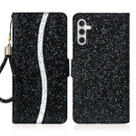 Custodia per telefono in pelle con glitter polvere, For Samsung Galaxy S23 5G, For Samsung Galaxy S23+ 5G, For Samsung Galaxy S23 Ultra 5G, For Samsung Galaxy A14 5G