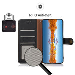 Custodia per telefono RFID KHAZNEH Custer in vera pelle, For Nokia G60 5G, For Samsung Galaxy S23+ 5G, For Samsung Galaxy S23 5G, For Samsung Galaxy S23 Ultra 5G