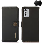 Custodia per telefono RFID KHAZNEH Custer in vera pelle, For Nokia G60 5G, For Samsung Galaxy S23+ 5G, For Samsung Galaxy S23 5G, For Samsung Galaxy S23 Ultra 5G