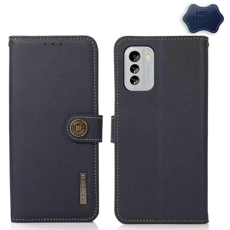 Custodia per telefono RFID KHAZNEH Custer in vera pelle, For Nokia G60 5G, For Samsung Galaxy S23+ 5G, For Samsung Galaxy S23 5G, For Samsung Galaxy S23 Ultra 5G