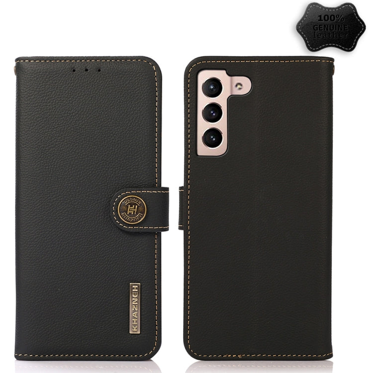 Custodia per telefono RFID KHAZNEH Custer in vera pelle, For Nokia G60 5G, For Samsung Galaxy S23+ 5G, For Samsung Galaxy S23 5G, For Samsung Galaxy S23 Ultra 5G