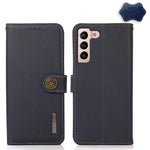 Custodia per telefono RFID KHAZNEH Custer in vera pelle, For Nokia G60 5G, For Samsung Galaxy S23+ 5G, For Samsung Galaxy S23 5G, For Samsung Galaxy S23 Ultra 5G