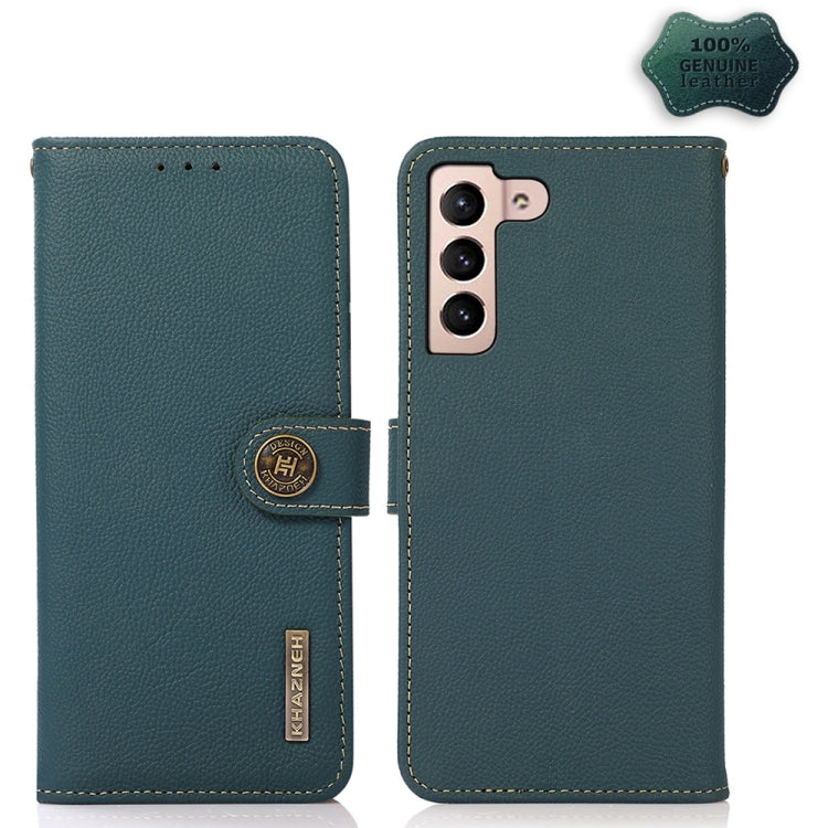 Custodia per telefono RFID KHAZNEH Custer in vera pelle, For Nokia G60 5G, For Samsung Galaxy S23+ 5G, For Samsung Galaxy S23 5G, For Samsung Galaxy S23 Ultra 5G