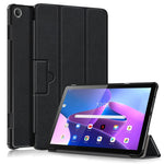 Custodia Smart Tablet in pelle con struttura Custer con fibbia magnetica pieghevole a 3 pieghe, For Lenovo Tab M10 10.1 3rd Gen