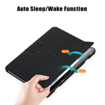 Custodia Smart Tablet in pelle con struttura Custer con fibbia magnetica pieghevole a 3 pieghe, For Lenovo Tab M10 10.1 3rd Gen