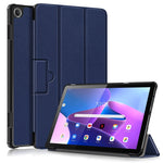 Custodia Smart Tablet in pelle con struttura Custer con fibbia magnetica pieghevole a 3 pieghe, For Lenovo Tab M10 10.1 3rd Gen