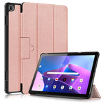 Custodia Smart Tablet in pelle con struttura Custer con fibbia magnetica pieghevole a 3 pieghe, For Lenovo Tab M10 10.1 3rd Gen