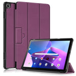 Custodia Smart Tablet in pelle con struttura Custer con fibbia magnetica pieghevole a 3 pieghe, For Lenovo Tab M10 10.1 3rd Gen