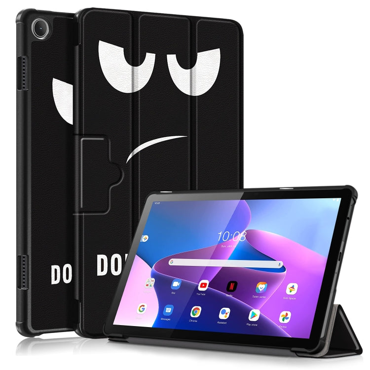 Custodia Smart Tablet in pelle con disegno colorato con fibbia magnetica pieghevole a 3 pieghe, For Lenovo Tab M10 10.1 3rd Gen