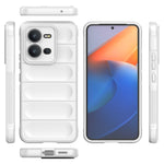 Magic Shield TPU + custodia per telefono in flanella, For vivo V25 5G Global, For Honor 8X 5G