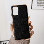 Custodia per telefono galvanica in vera pelle con trama di coccodrillo, For Samsung Galaxy A13 4G, For Samsung Galaxy A23 4G/5G, For Samsung Galaxy A33 5G, For Samsung Galaxy A53 5G, For Samsung Galaxy A73 5G, For Samsung Galaxy Z Flip3 5G