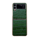 Custodia per telefono galvanica in vera pelle con trama di coccodrillo, For Samsung Galaxy Z Flip4 5G, For Samsung Galaxy Z Fold3 5G, For Samsung Galaxy Z Fold4 5G, For Xiaomi Mix Fold 2, For Google Pixel 7, For Google Pixel 6
