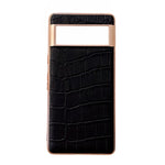 Custodia per telefono galvanica in vera pelle con trama di coccodrillo, For Google Pixel 6 Pro, For Google Pixel 6a