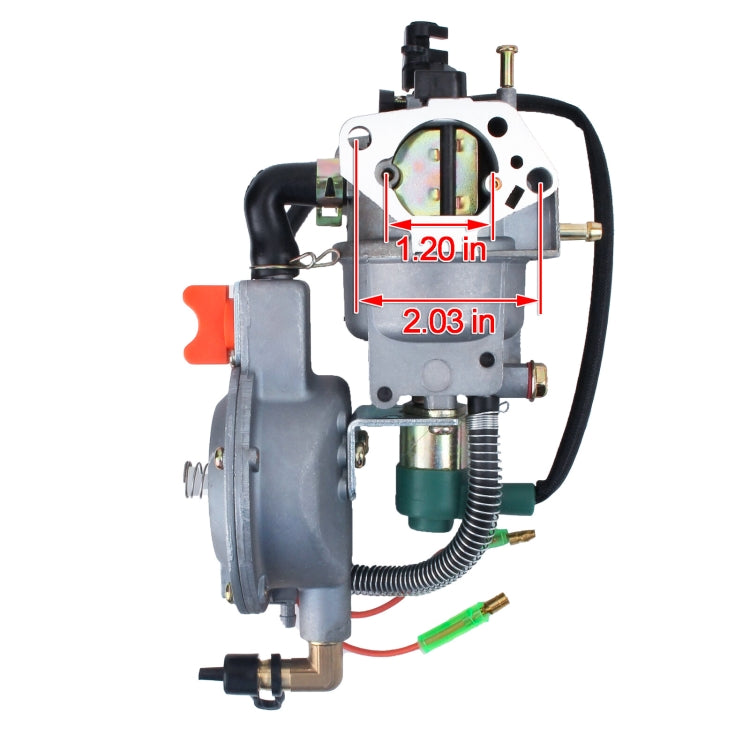 Carburatore generatore gas naturale GX390 188F 5KW 52mm