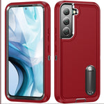 Custodia per telefono con supporto robusto 3 in 1, For Samsung Galaxy S23 5G, For Samsung Galaxy S23+ 5G