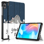 Custodia per tablet in pelle con disegno colorato con fibbia magnetica pieghevole a 3 pieghe, For Realme Pad Mini 8.7, For OPPO Pad 11 inch